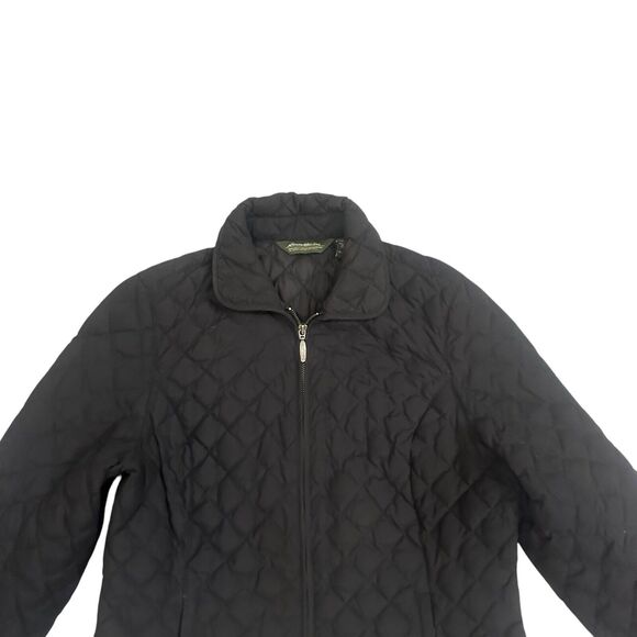 Eddie Bauer 650 Fill Power Premium Goose Down Black Jacket Women’s M Quilted - Picture 2 of 12